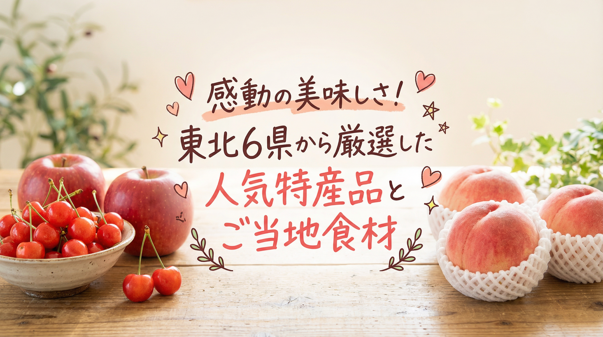 感動の美味しさ！東北6県から厳選した人気特産品とご当地食材